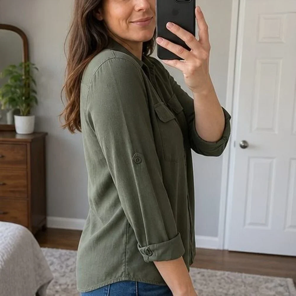 Burgundy Ruffle Blouse